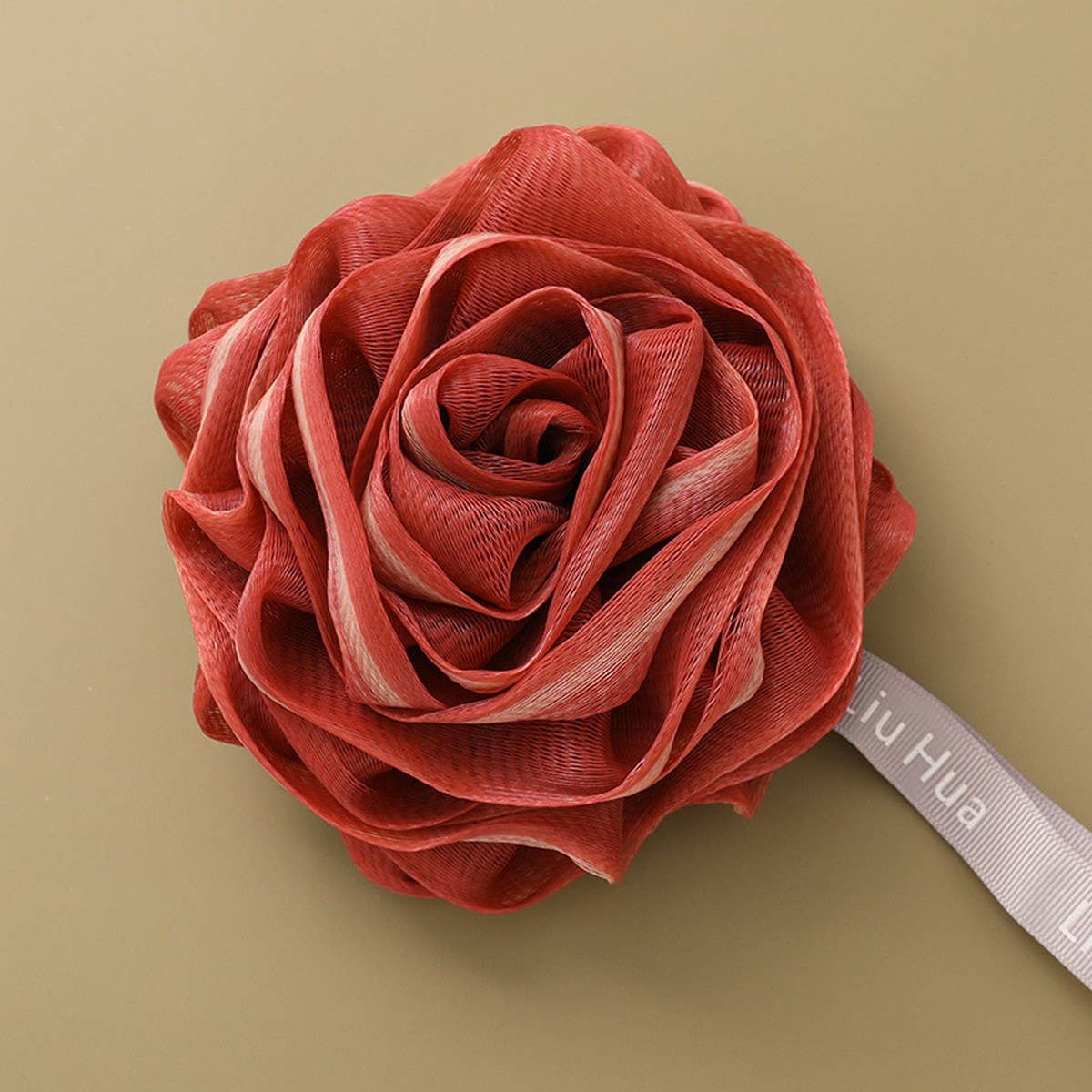 ROSE BATH FLOWER BUBBLE BATH BALL BATH POUF_CWMM3325