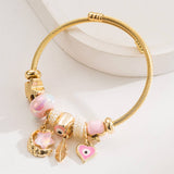 DIY STYLISH STAINLESS STEEL STAR MOON BRACELET_CWMM8579