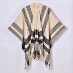 REVERSIBLE PLAID FAUX CASHMERE SCARF WINTER WRAP_CWASC0945