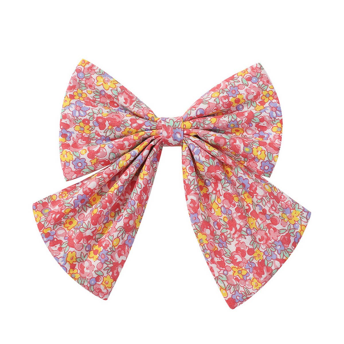 CHILDRENS SIMPLE FLORAL BOW HAIRPIN_CWAHA2366