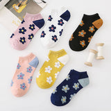 NEW HYUNA STYLE FLOWER SOCKS FOR WOMEN_CWMS2045