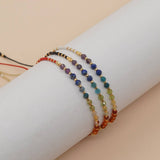 COLORFUL GRADIENT NATURAL STONE RICE BEAD BRACELET_CWMM3849