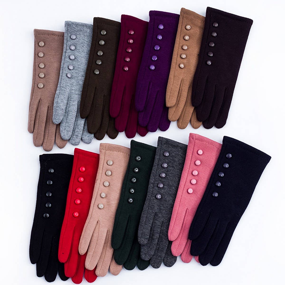 Autumn And Winter Five-Finger Warm Gloves_Cwmm1532