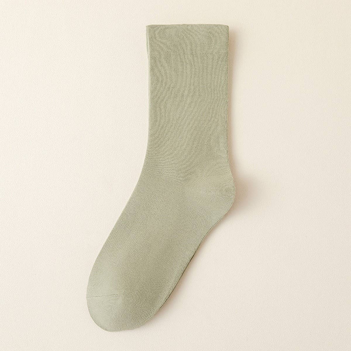 SOLID COLOR BONELESS SOCKS STACKED MID TUBE SOCKS_CWMS1116
