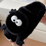 Women Coal Ball Home Shoes Plush Warm Slippers