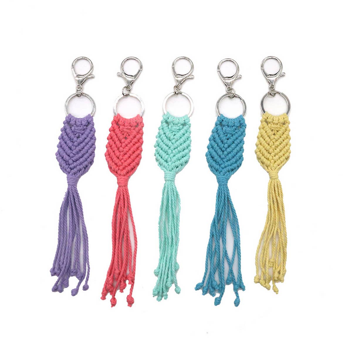 HANDCRAFTED BRAIDED KEY RING KEYCHAIN_CWMM1580