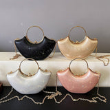 FINE GLITTER LADY EVENING BAG CHAIN CLUTCH BAG_CWAB3242