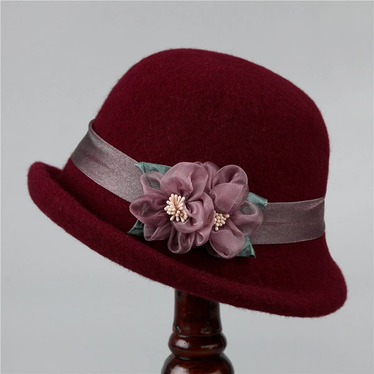 FRENCH RETRO CURLED BRIM FASHIONABLE BUCKET HAT_CWAH1787