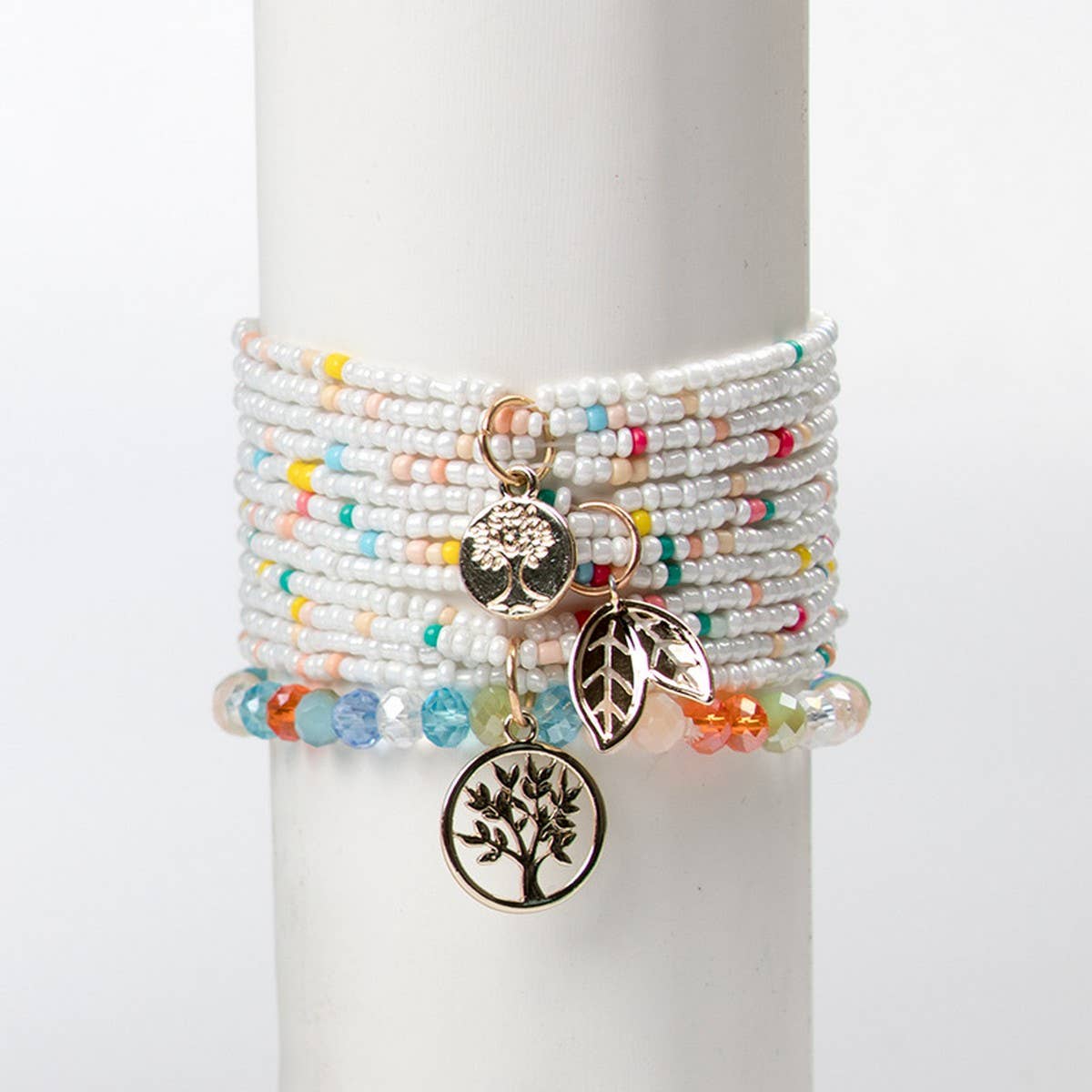 BOHEMIAN TREE OF LIFE FASHION WOMENS BRACELET_CWASC0694
