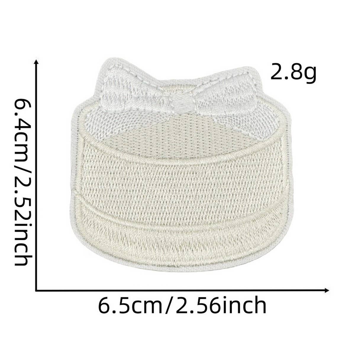 CUTE SOLID COLOR CARTOON BOW EMBROIDERED PATCH_CWMM4027