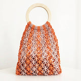 HANDMADE HOLLOW SEASIDE VACATION WOVEN BAG_CWAB1974