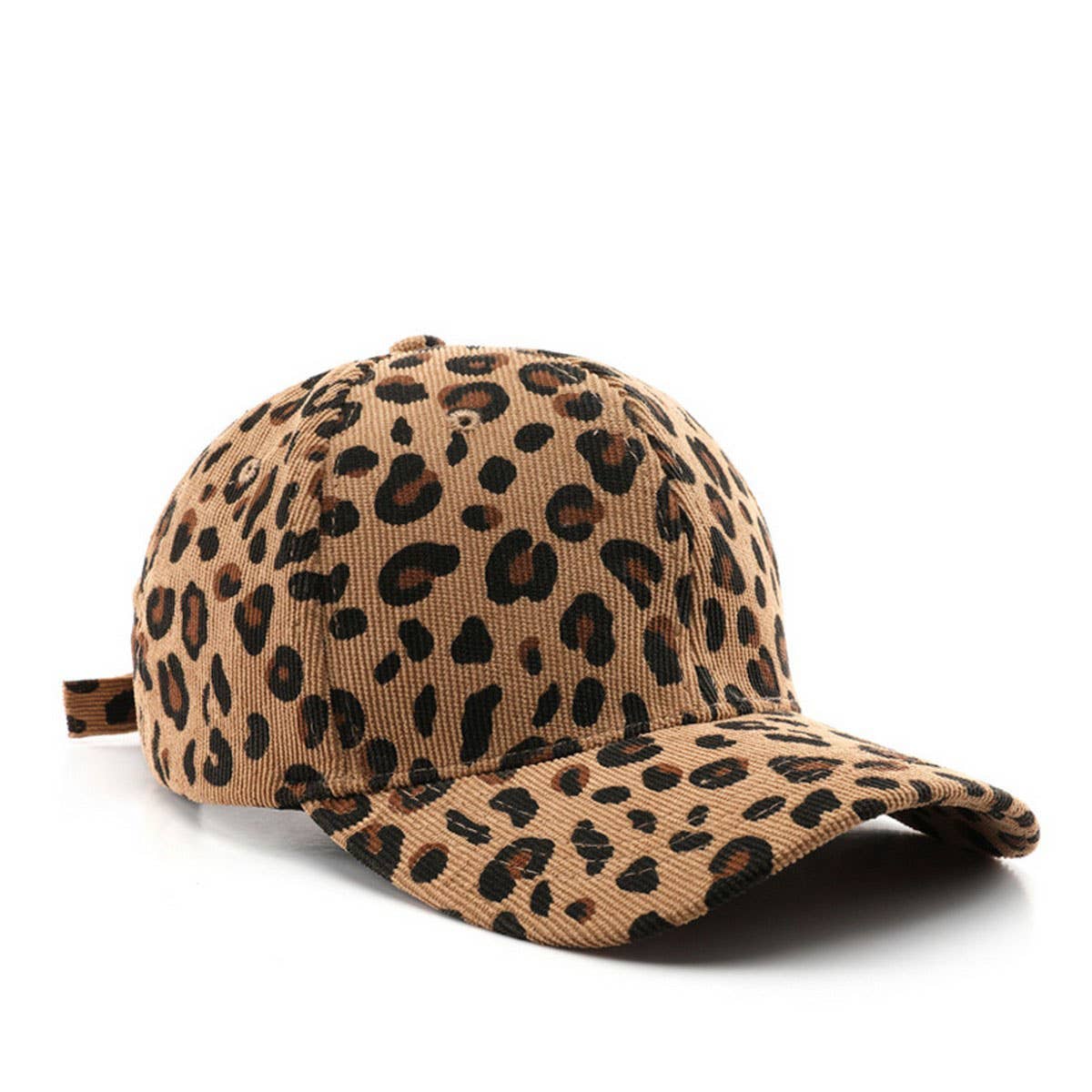 CORDUROY LEOPARD BASEBALL CAP WARM SUN HAT_CWAH2834