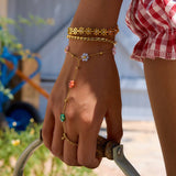 18K GOLD BEACH BRACELET RING NO FADE STEEL_CWAJE4665