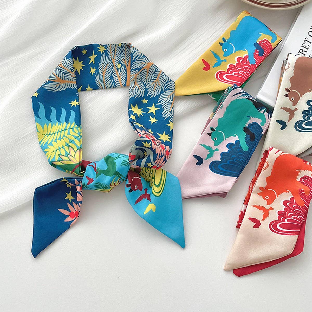 Versatile Animal Jungle Print Ribbon Headband_Cwasc0721