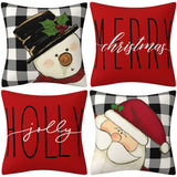 CHRISTMAS PLAID SNOWFLAKE PILLOWCASE_CWMM1403