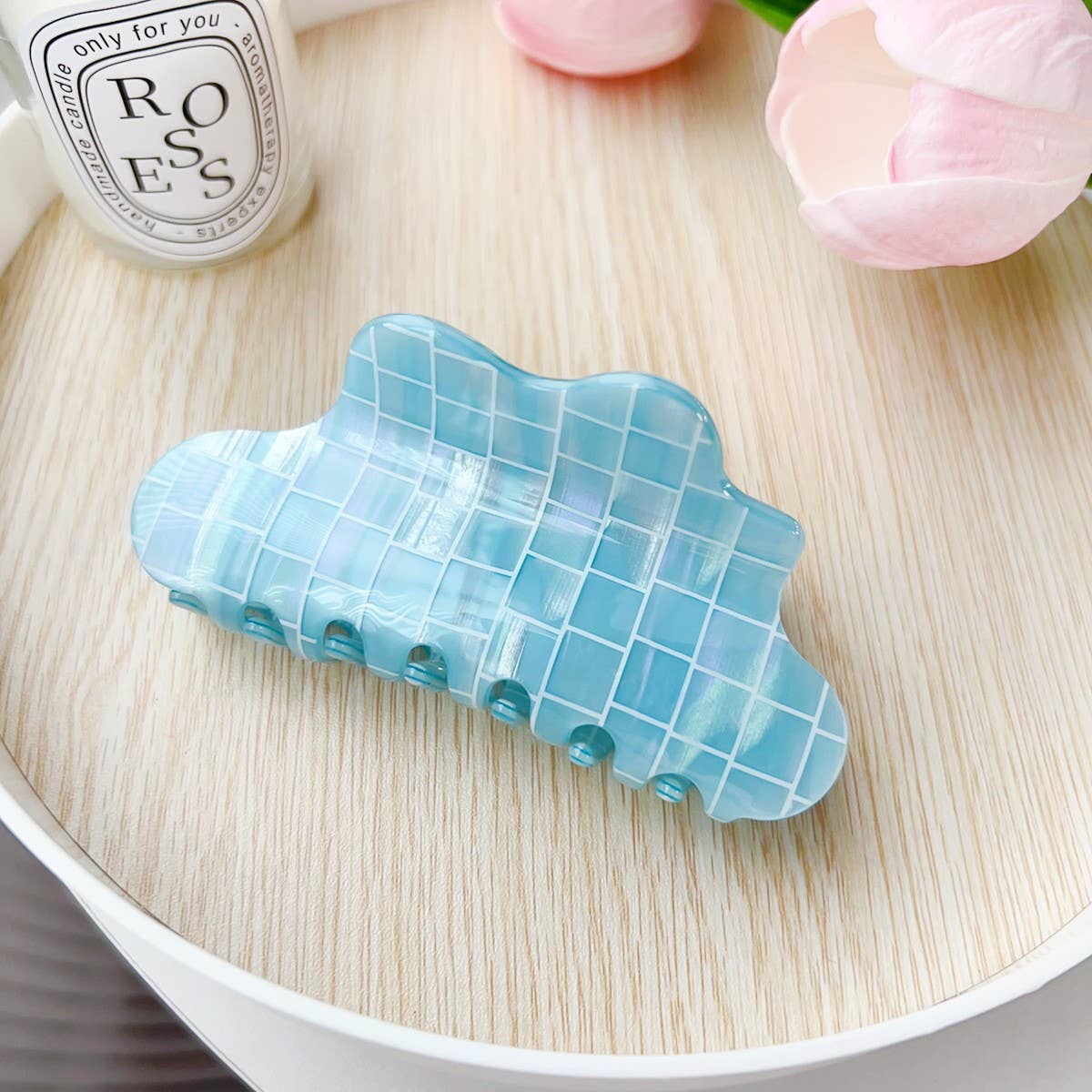 COLORFUL PVC CLOUD HAIR CLAW CHIC VERSATILE_CWAHA2088