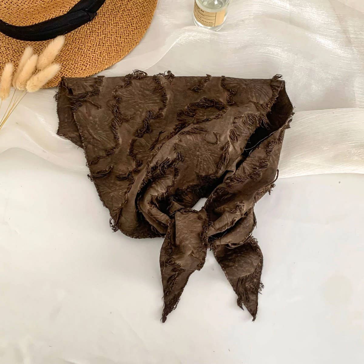Retro Washed Triangle Scarf Waist Wrap_Cwasc02969
