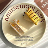 CREATIVE PIZZA SANDWICH ACETATE CLAW FUN HAIR CLIP_CWAHA5908