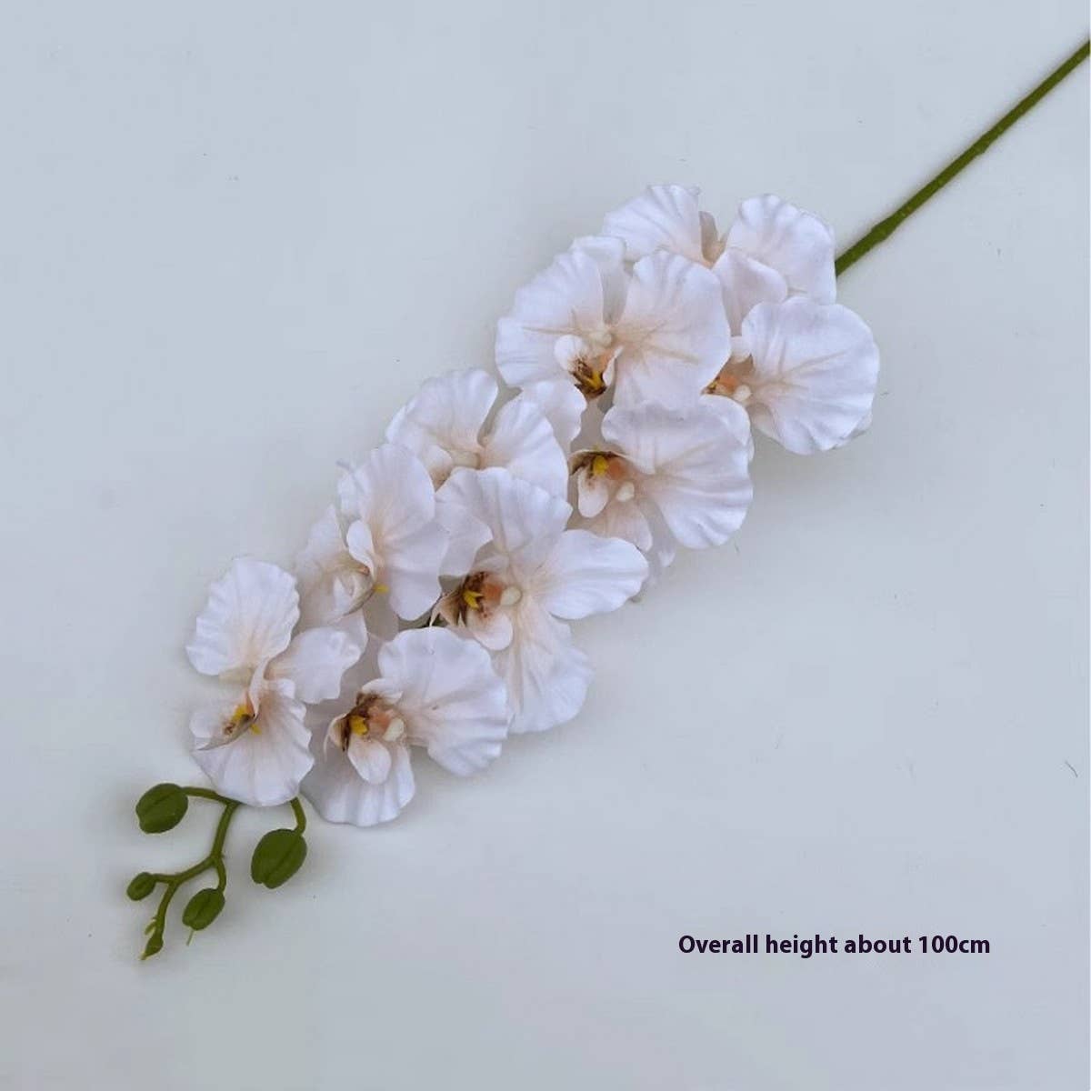 Vintage 9-Head Silk Butterfly Orchid Stem_Cwmm6507