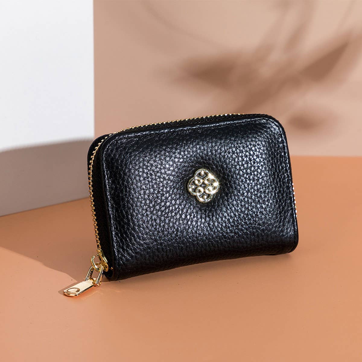 SMALL HEAD LAYER COWHIDE LEATHER PICKUP CARD BAG_CWAB3875