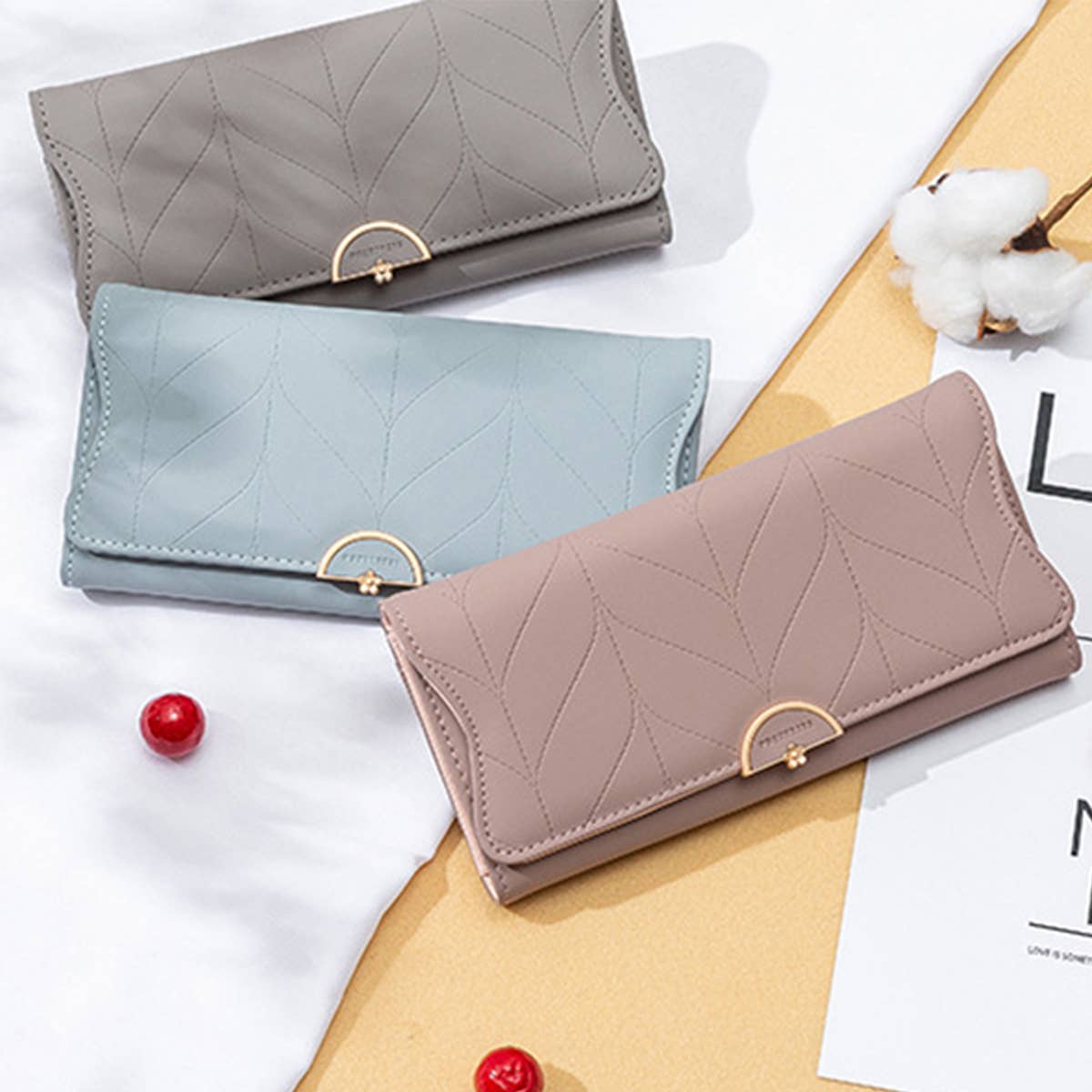 Fresh Large Capacity Trifold Wallet Clutch_Cwab06232