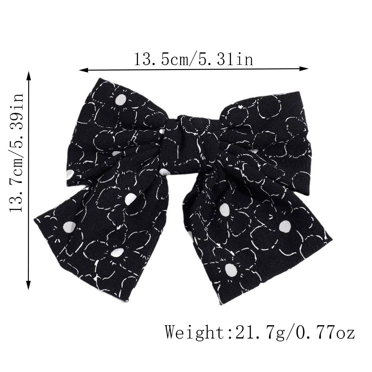 SIMPLE AND ELEGANT FLOWER DOT BOW CLIP_CWAHA2301