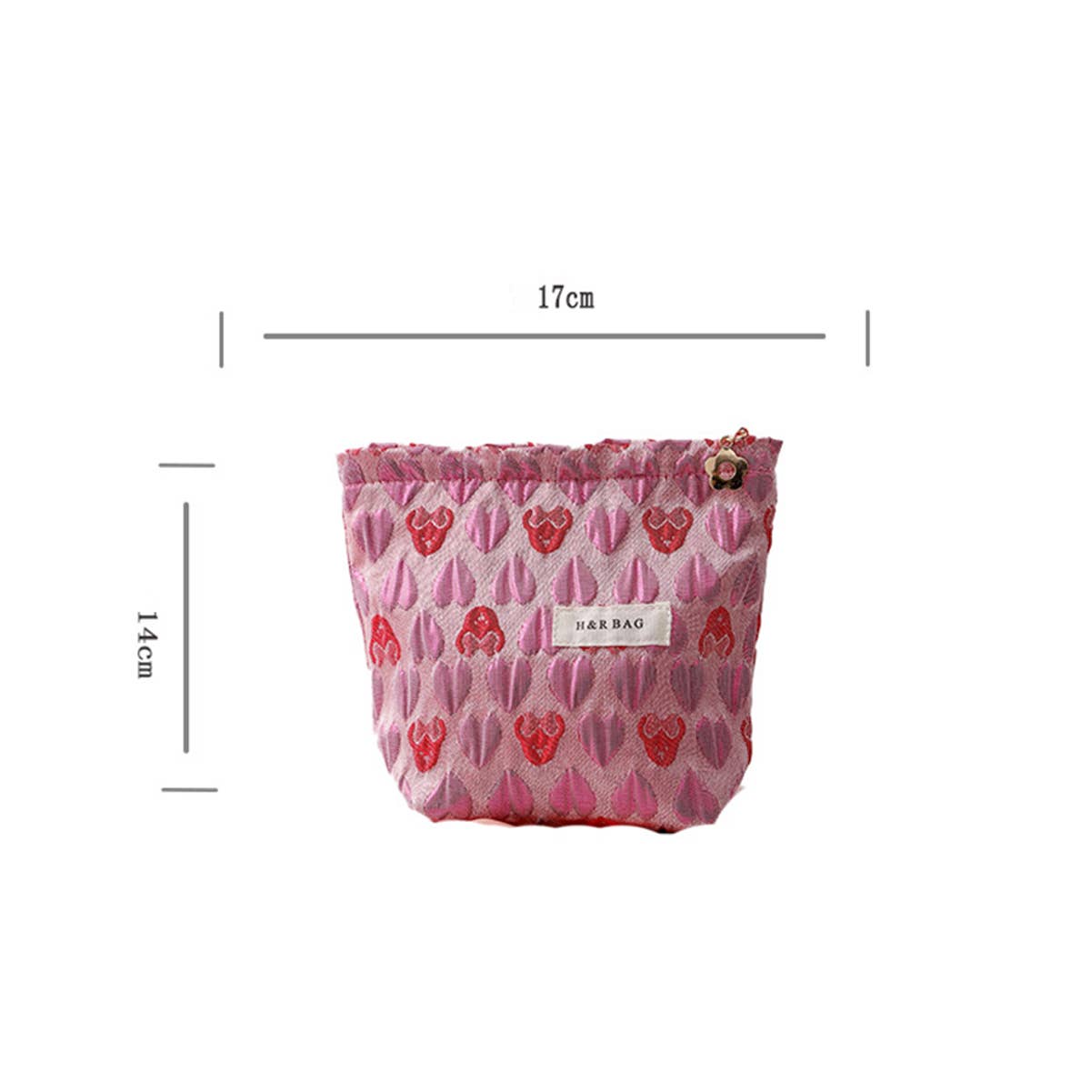 3D Heart Canvas Makeup Pouch Bag Women_Cwab06113