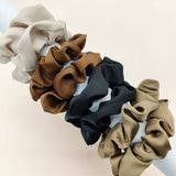 8PCS BOX SATIN SCRUNCHIES FOR FALL HAIR ACCESSORIE_CWAHA0405
