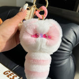 CUTE CHUBBY KITTEN CAR KEYCHAIN PLUSH PENDANT_CWMM2512