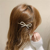 RHINESTONE BOW HAIR PIN FOR GIRLS OR LADIES_CWAHA4782