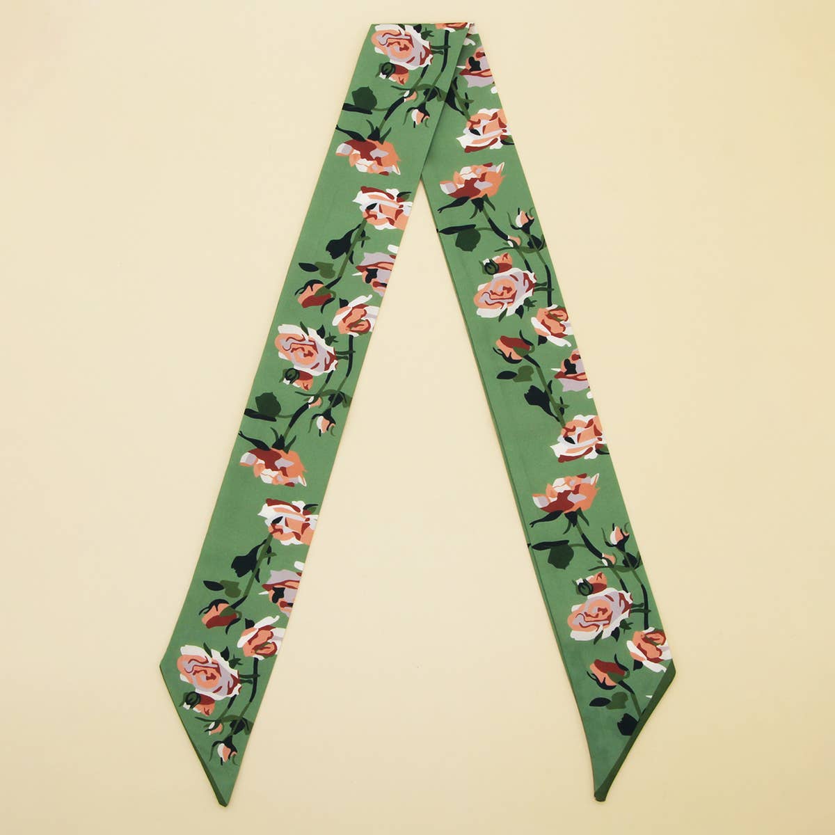 SKINNY SILK FEEL SCARF HAIR BAG GIFT RIBBON_CWASC0082