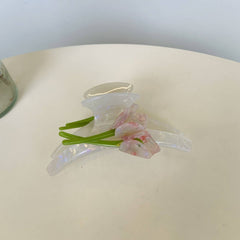 Cwaha1517_Calla Flowers With French Temperament Hair Clip