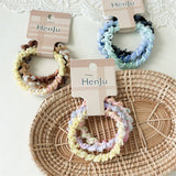 3-Pack Colorful Elastic Hair Ties Lace Edge_Cwaha07519