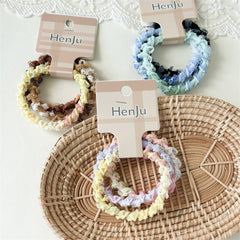 3-Pack Colorful Elastic Hair Ties Lace Edge_Cwaha07519