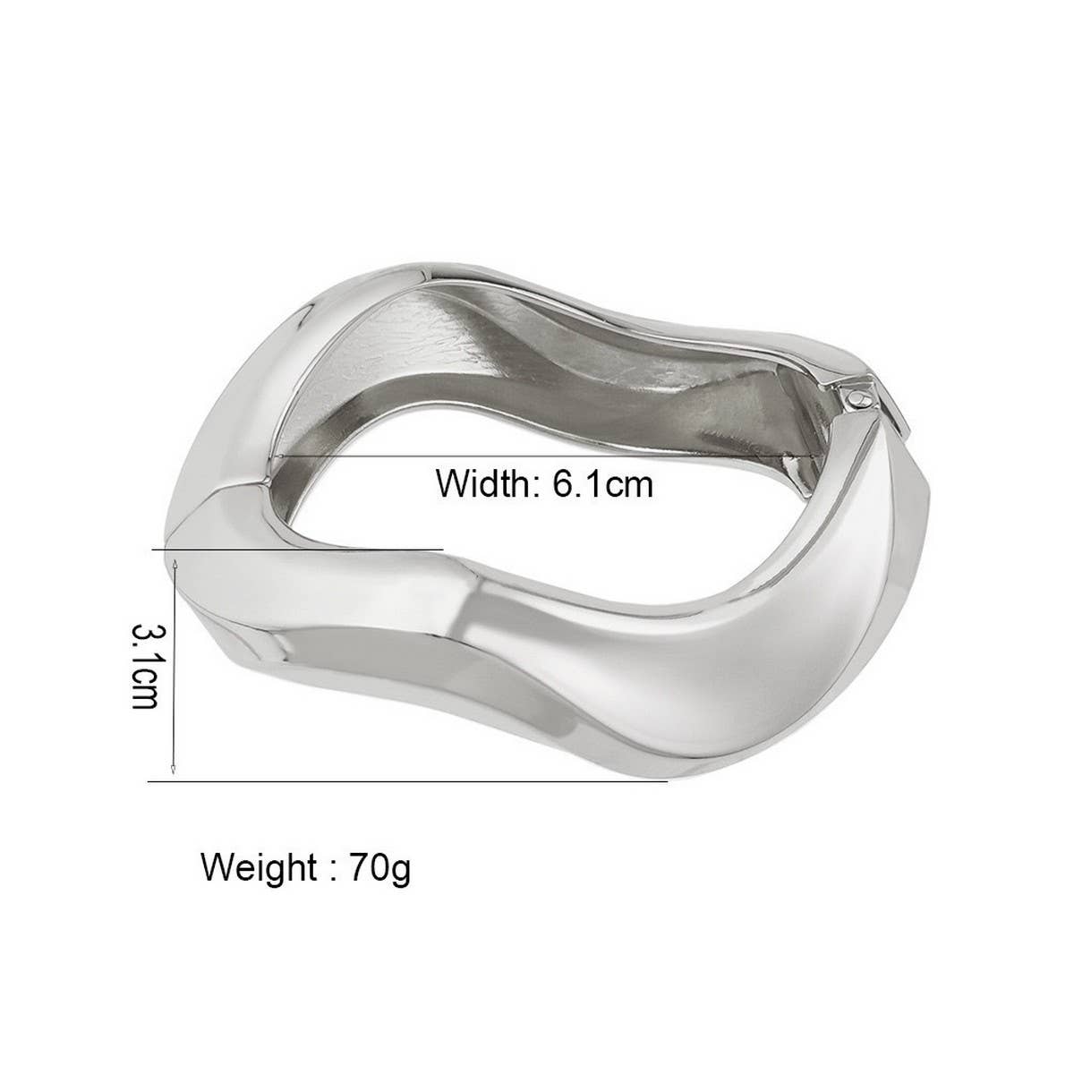 DESIGN IRREGULAR FASHION ALLOY SMOOTH BRACELET_CWMM3117