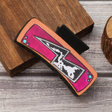 Western Leather Hair Claw Cactus Butterfly Clip_Cwasc1625