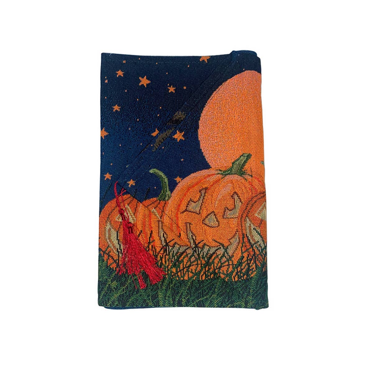 HALLOWEEN FULL MOON BLACK CAT TABLE RUNNER_CWMM1728