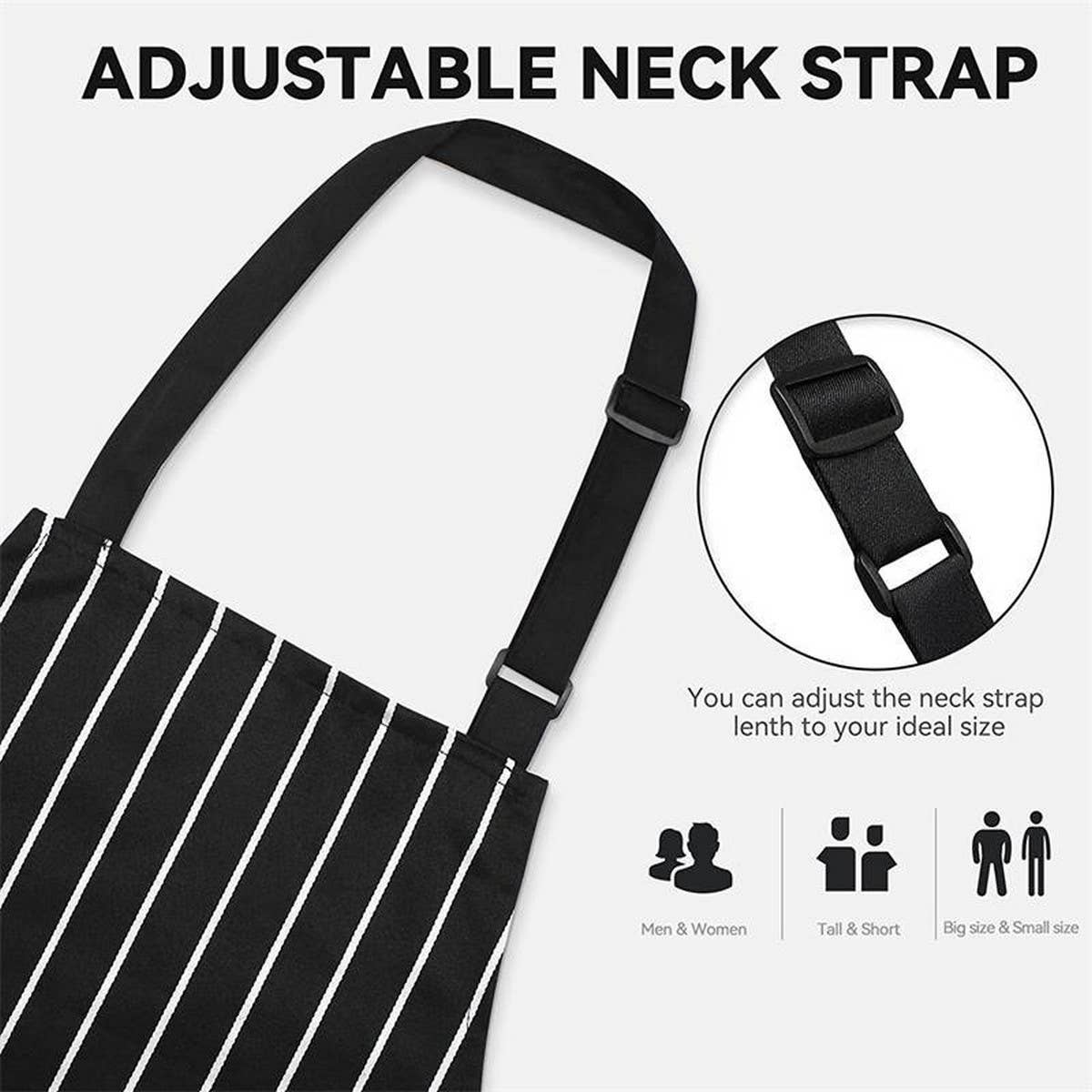 Cwmm1817_Striped Multi Purpose Apron With Pocket