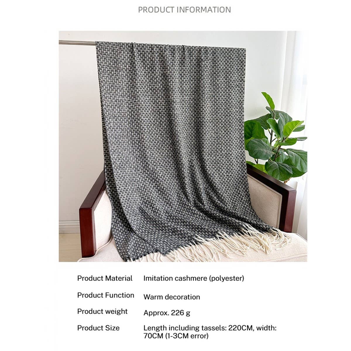 ELEGANT THICK KNIT SHAWL SCARF FOR WOMEN_CWASC2745