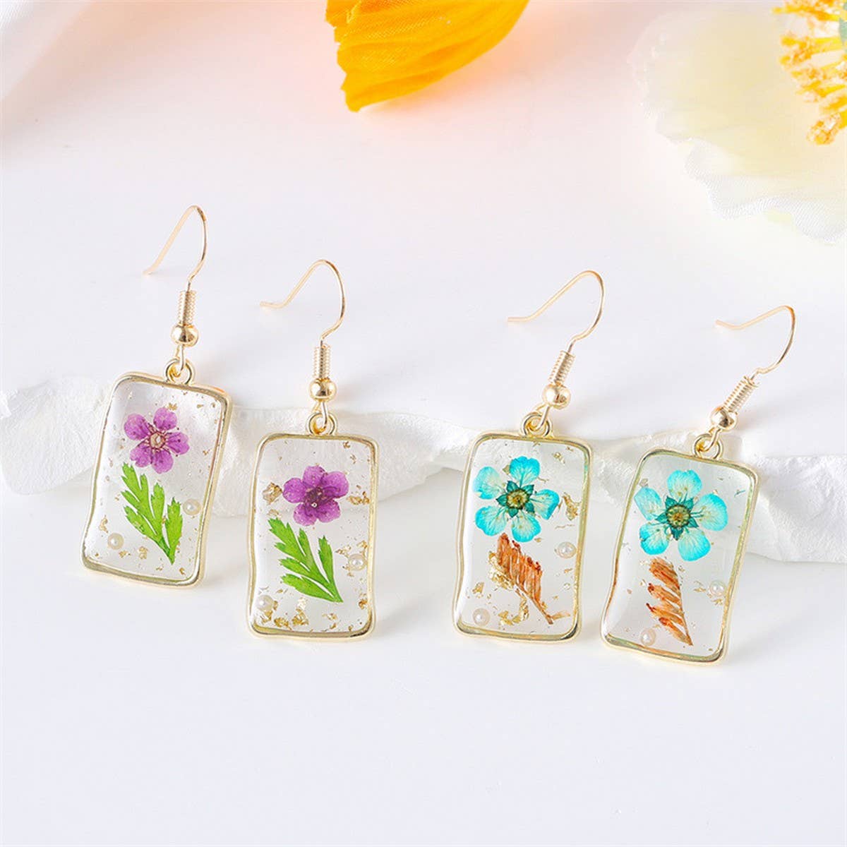 FASHIONABLE SWEET GEOMETRIC SQUARE EARRINGS_CWAJE2007