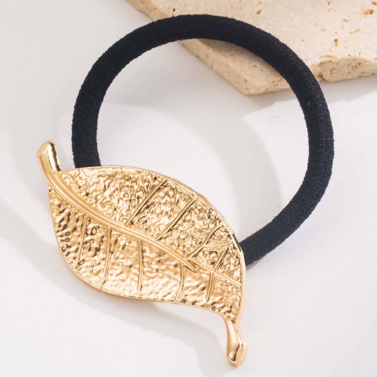 ELEGANT LEAF BOW ELASTIC HAIR TIE FOR WOMEN_CWAHA6203