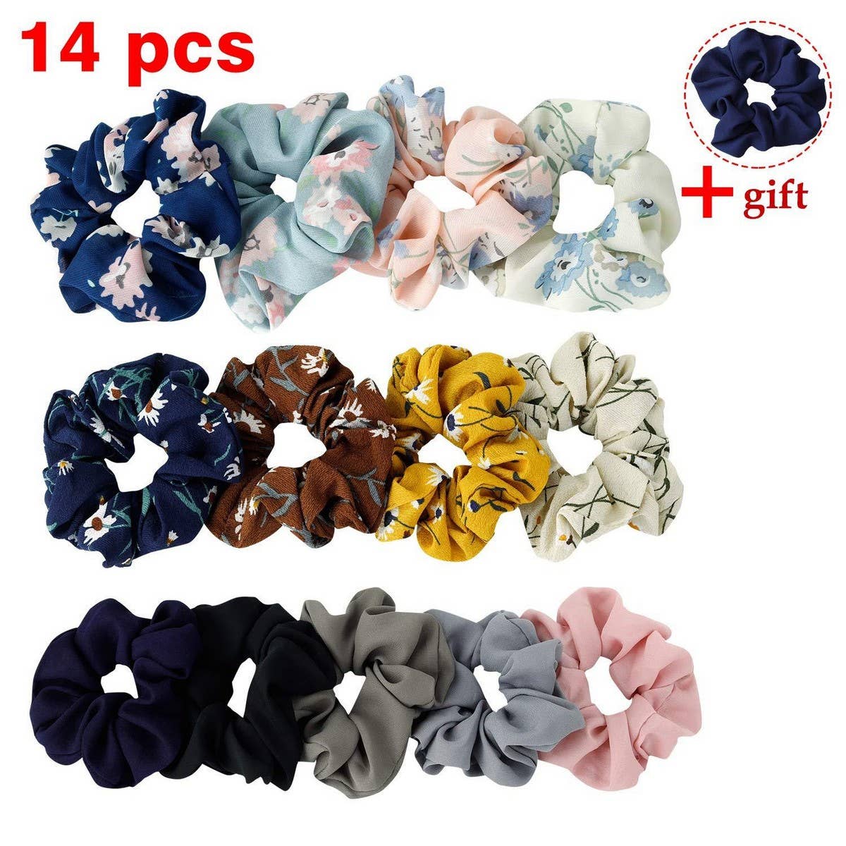 CHIFFON FABRIC HAIRBAND HAIR ACCESSORIES HAIR TIE_CWAHA4158