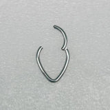 TEARDROP GEOMETRIC NOSE RING IN STAINLESS STEEL_CWMM9541