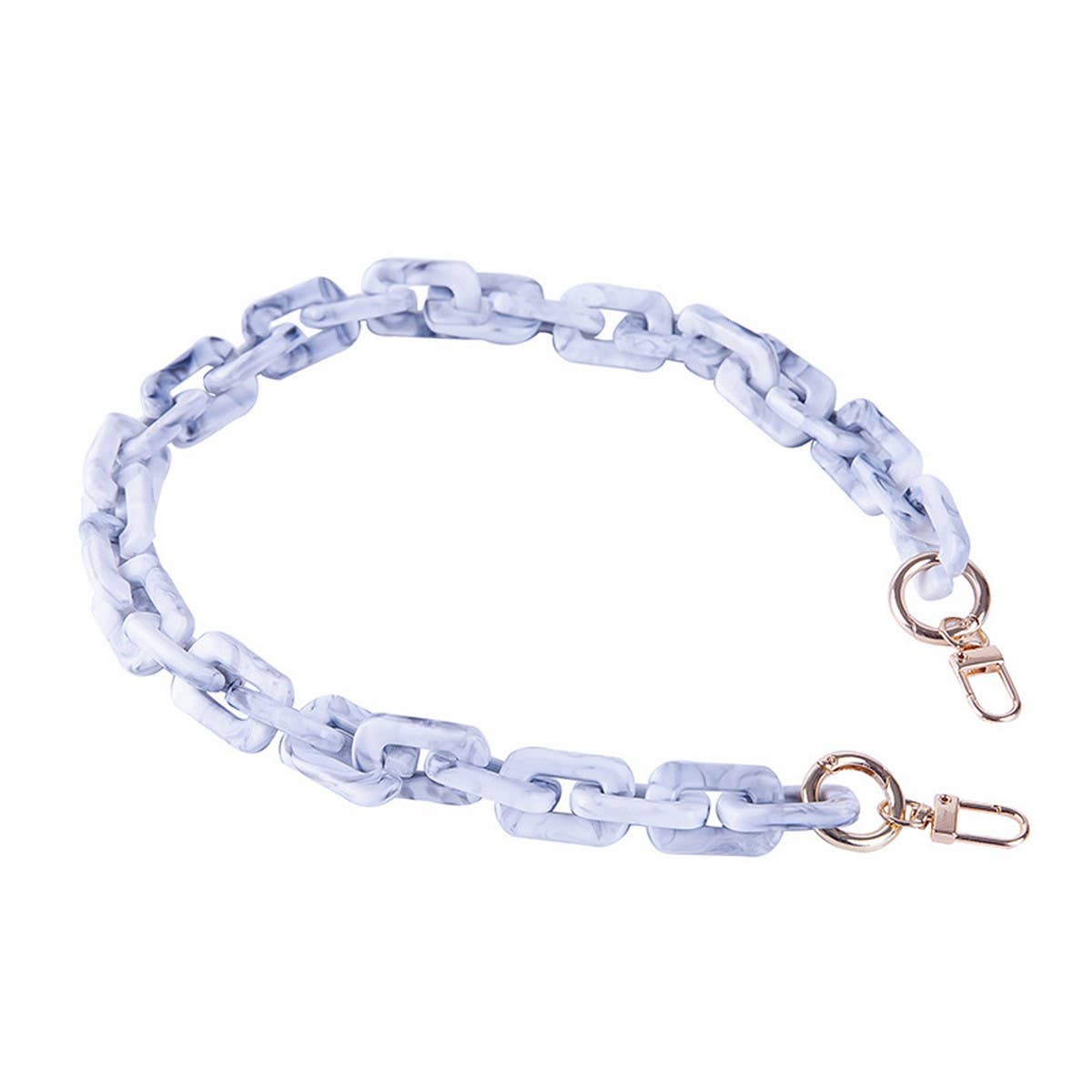 ACRYLIC SQUARE MULTI COLOR BAG CHAIN BAG STRAP_CWMM5093