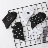 Women'S Fashion Heart Cotton Middle Socks_Cwms1416