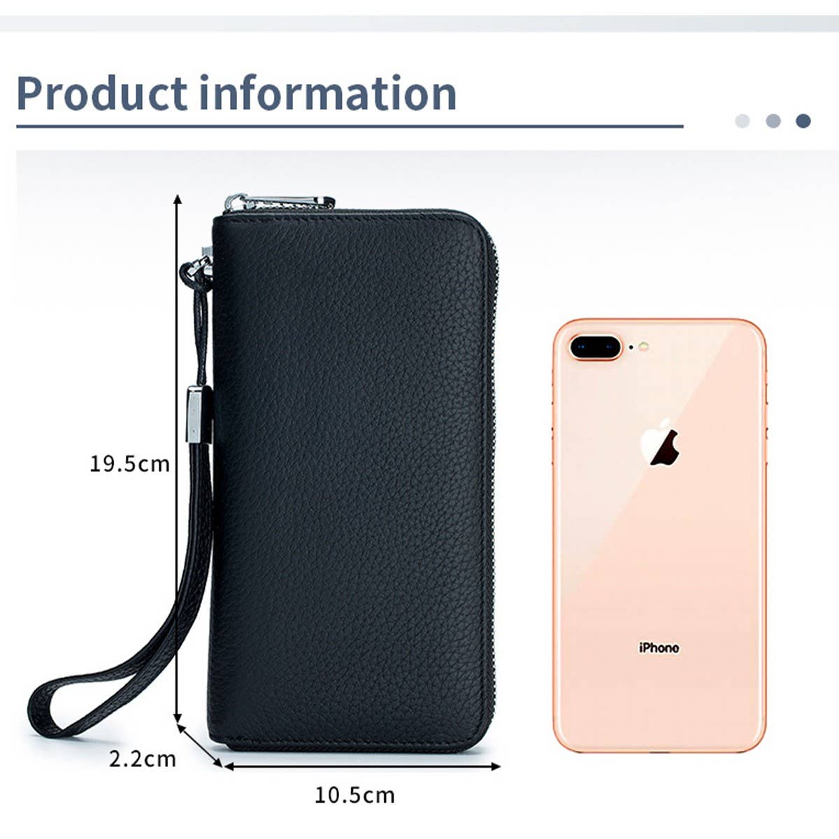 LONG LEATHER WALLET SOFT HANDHELD CLUTCH_CUAB00388