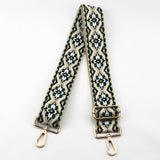 GEOMETRIC EMBROIDERY ADJUSTABLE BAG STRAP_CWMM0366