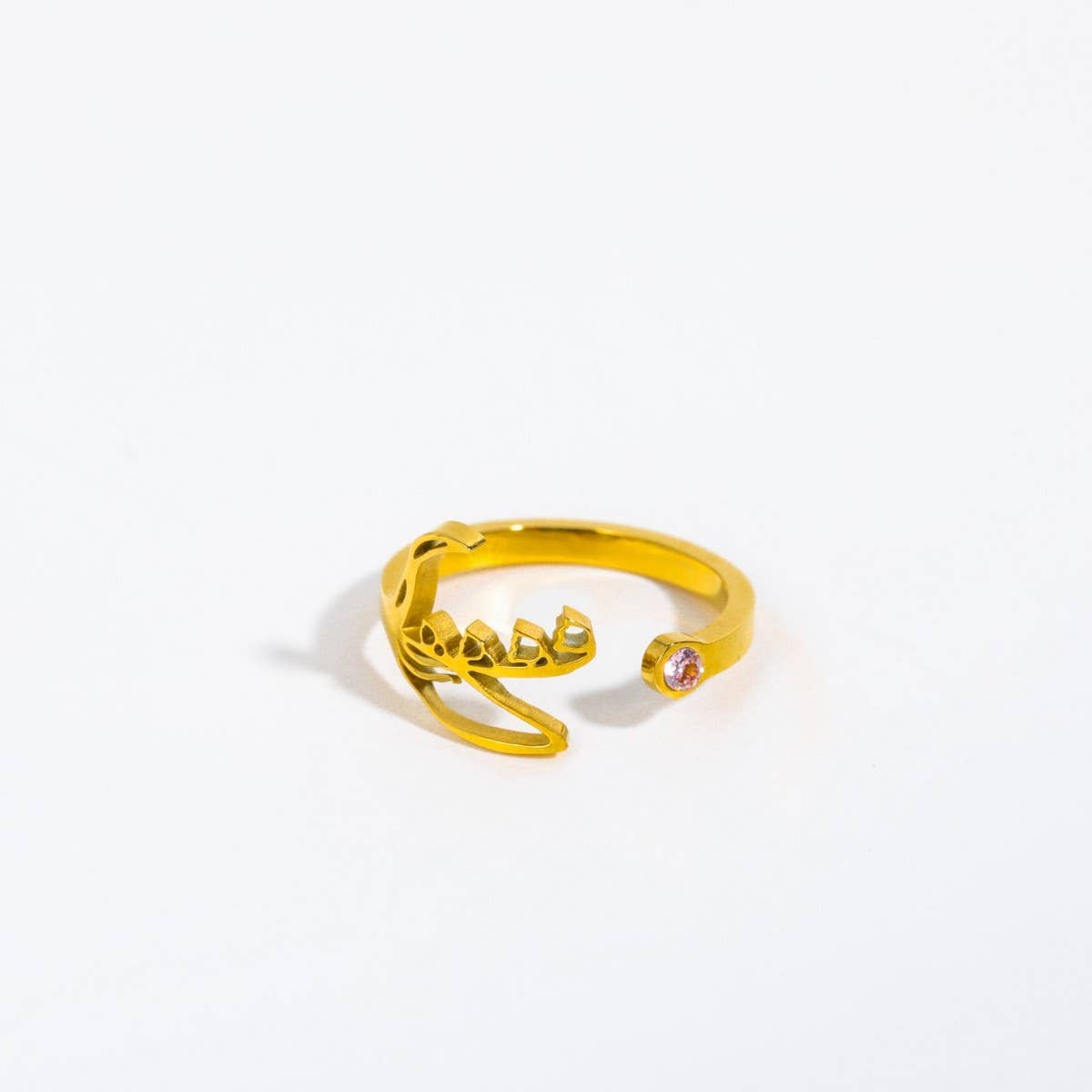 DECEMBER COLORED ZIRCONIA OPEN RING_CWMM5739
