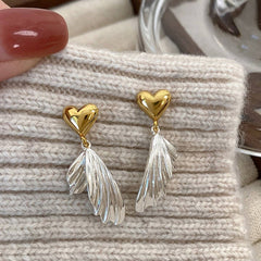 NEW ASYMMETRICAL WING HEART EARRINGS FOR WOMEN_CWAJE3149