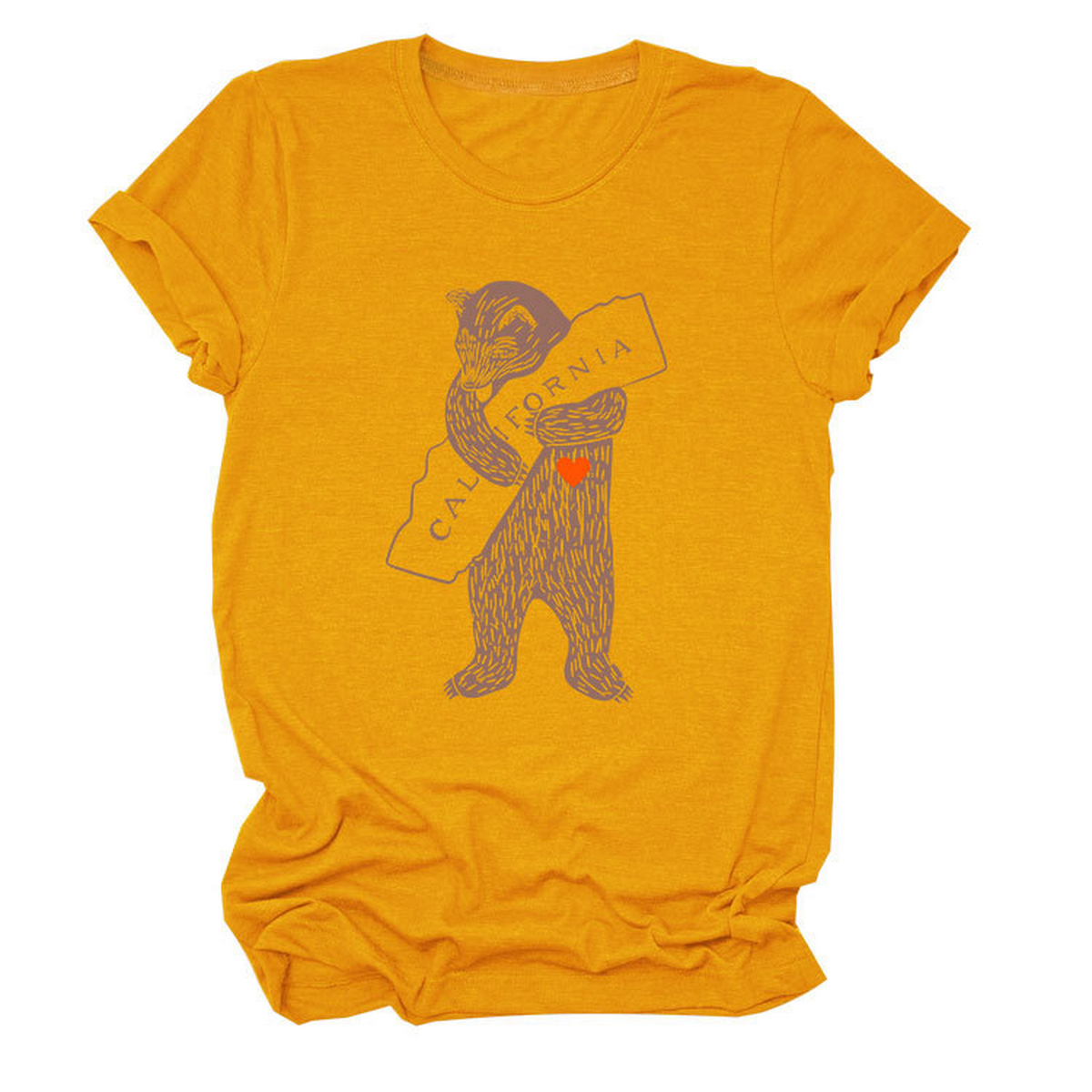 FUNNY BEAR SHORT SLEEVE T SHIRT FOR HER_CWTTS1505